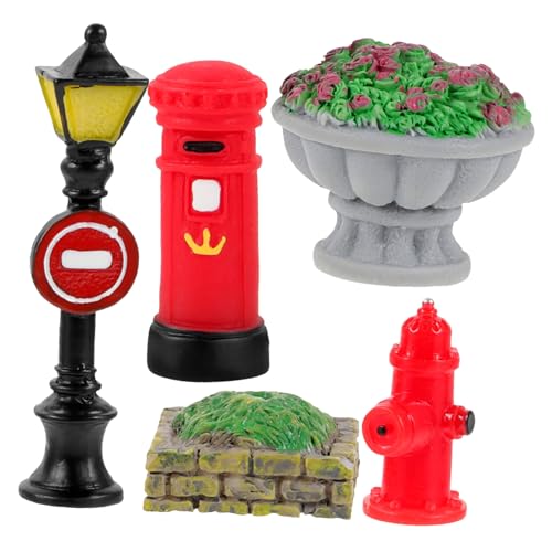 VICASKY 1 Set Puppenhaus Dekoration Lustige Zwerge Feenhäuser Für Gärten Kissen Puppenhaus Solarblumen Gartenstatuen Künstliche Zaundekoration Künstliche Blumen Terrarium Kits von VICASKY