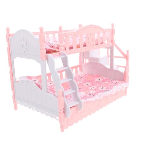 VICASKY Puppenhaus Möbel Etagen Bett Set Miniatur Doppelbett Kissen Blätter Maßstab 1:12 Spielzeug Bettwäsche VICASKY Puppenhaus Möbel Etagen Bett Set Miniatur Doppelbett Kissen Blätter Maßstab 1:12 Spielzeug Bettwäsche von VICASKY