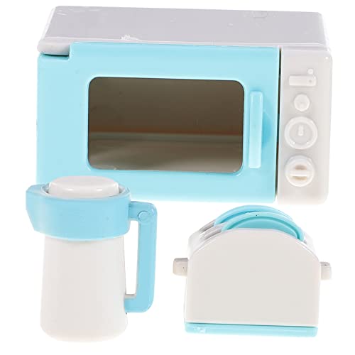 VICASKY 1 Set Miniatur Küche Kochen Spielset Spielzeug Mikrowelle Für Jungen Und Mädchen Puppenhaus Zufällige Farbe von VICASKY