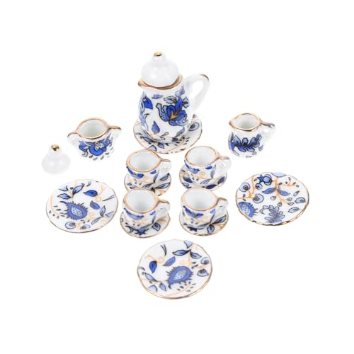 VICASKY 1 Set Puppenhaus Teeservice Mini Kinderspielzeug Wohnaccessoires Tablett Teekannen Teetassen Teebecher Dekoration Teegeschirr Tablett Modell VICASKY 1 Set Puppenhaus Teeservice Mini Kinderspielzeug Wohnaccessoires Tablett Teekannen Teetassen Teebecher Dekoration Teegeschirr Tablett Modell von VICASKY