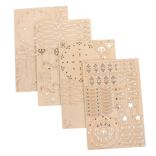 VICASKY 1 Set Puzzle Karussell Modell Jigsaw Ihr Kind Pädagogisches Erwachsene Kleine Weihnachten Holz Beige von VICASKY