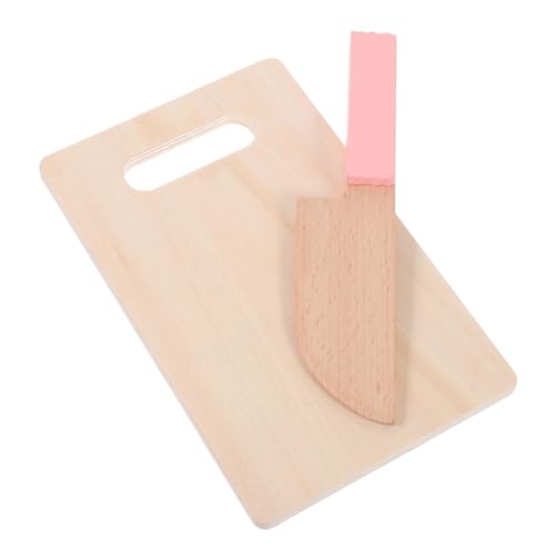 VICASKY 1 Set Qieqile Zubehör Küche Spiel Cutter Küche Cutter Werkzeug Küche Lebensmittel Cutter Sicher Küche Cutter Gemüse Sicher Cutter Holz von VICASKY