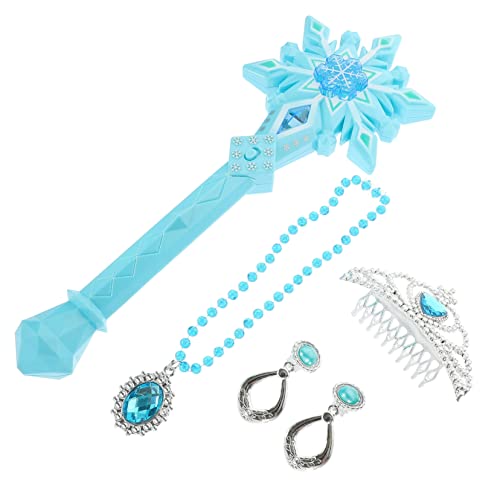 VICASKY 1 Set Schneegeburtstag Kinderschmuck Für Mädchen Prinzessinnenspielzeug Kleine Mädchen Schmuck Kleine Mädchen Schmuck Für Kleine Mädchen Schmuck Mädchen Stoff Himmelblau von VICASKY