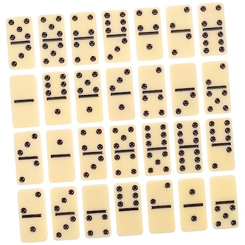 VICASKY 1 Set Set Dominosteine ​​Bausteine ​​Brettspiele Domino Domino Brettspiel Domino Block Melamin von VICASKY