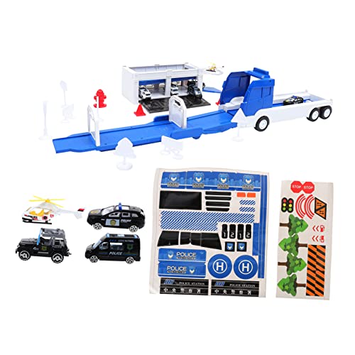 VICASKY Pädagogisches Mini-polizeiauto-spielzeugset Kinderautomodell Kunststoff Blinklichter Soundeffekte VICASKY Pädagogisches Mini-polizeiauto-spielzeugset Kinderautomodell Kunststoff Blinklichter Soundeffekte von VICASKY