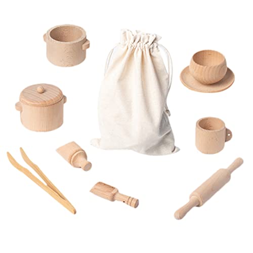 VICASKY 1 Set Spielhaus Teeservice Für Kleine Mädchen Mädchenspielzeug Kinderkoffer Für Babys Für Kleinkinder Für Babys Miniaturspielzeug Rollenspiel Teezeit Mädchenspielzeug Aus Holz VICASKY 1 Set Spielhaus Teeservice Für Kleine Mädchen Mädchenspielzeug Kinderkoffer Für Babys Für Kleinkinder Für Babys Miniaturspielzeug Rollenspiel Teezeit Mädchenspielzeug Aus Holz von VICASKY