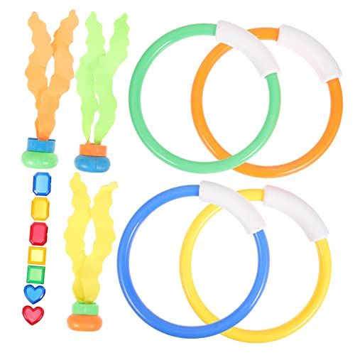 VICASKY 1 Set Tauchen Spielset Pool Dinosaurier Blase Vakuum Badewanne Schwimmen Ring Tauchen Ringe Schwimmen Ring Tauchen Ringe Kunststoff von VICASKY