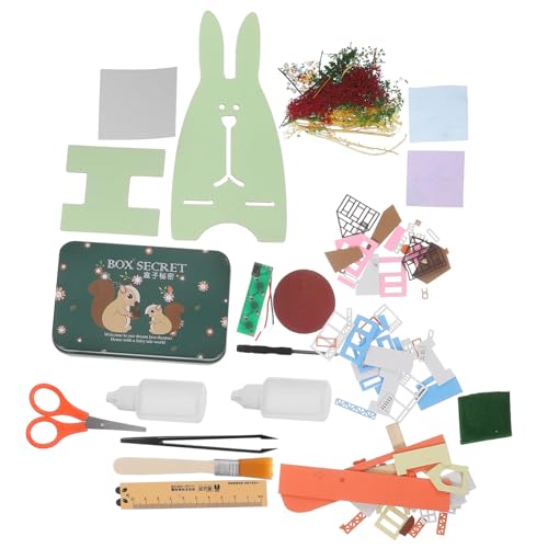 VICASKY 1 Set Traumstadt DIY House Miniature Creative Set Miniaturstadt DIY Miniaturhaus wischtelgeschenk Heimwerken DIY-Montagespielzeug Puppenhaus zum Basteln Puppenhausspielzeug Acryl von VICASKY