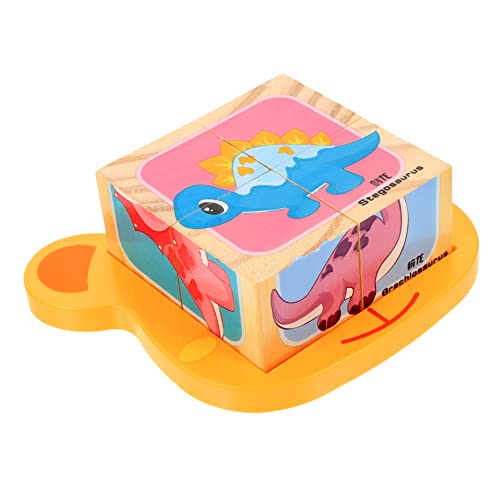 VICASKY 1 Set Würfelpuzzle Puzzles Lustiges Blockpuzzle Tragbares Puzzlespielzeug Cartoon Blockspielzeug Kinderspielzeug Pädagogisches Blockpuzzle Motorikspielzeug Für Kleinkinder 1 3 von VICASKY