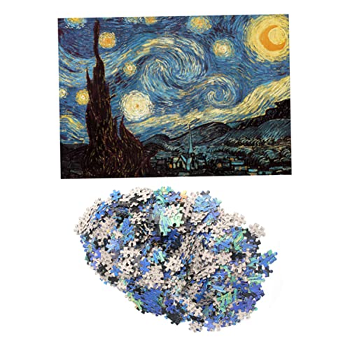 VICASKY 1 Stück 1000 Rätsel für Erwachsene Kinder rätsel Spielzeug für Kinder Großrätsel für Kinder Gogh-Puzzle Kinder dekor Puzzle-Puzzle Puzzle für Erwachsene Papier Hugo von VICASKY