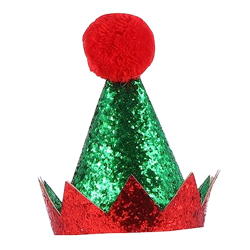 VICASKY 1 Stück Dekorieren Junge Requisiten Glitzer Traje De Santa Claus Para Niño Glitzer Stoff Kleinkind Kleider Geburtstag Hut Kleinkind Santa Party Elf Hut Kleinkind Hüte Jungen von VICASKY