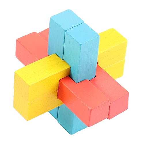 VICASKY 1 Stück Farbiges Kongming Schloss Kinderspielzeug Puzzles Für Erwachsene Für Lernspielzeug Kinderspielzeug Kinderbedarf Zusammenbauspielzeug Geistiges Luban Schloss Aus von VICASKY