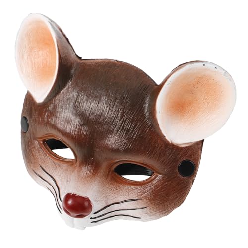VICASKY 1 Stück Gesichtsmaske Halloween Jungs Rattenmaske für Halloween-Maske - -Maske LED halloween masken halloweenmaske Rattenmasken Masken für Kinderpartys Brown von VICASKY