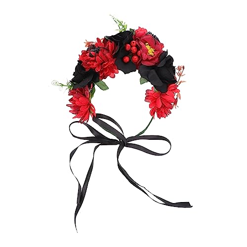 VICASKY 1 Stück Halloween-Kranz halloween haarschmuck halloween party deko Halloween Spinne Kopfschmuck weihnachtsdeko Halloween-Frisur Performance-Kopfbedeckung Eisen Black von VICASKY
