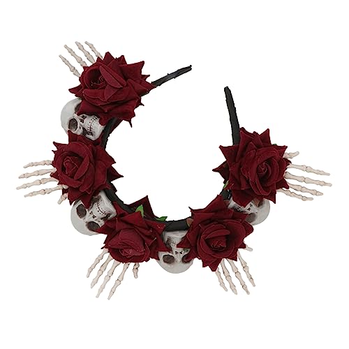 VICASKY 1 Stück Halloween Skull Haarreif Stilvolles Kopfschmuck für Halloween Feiern Langlebig und Bequem für Kostüme und Festliche Outfits VICASKY 1 Stück Halloween Skull Haarreif Stilvolles Kopfschmuck für Halloween Feiern Langlebig und Bequem für Kostüme und Festliche Outfits von VICASKY