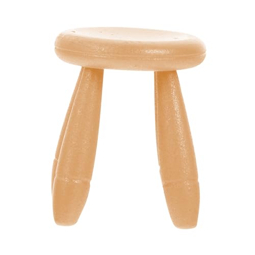 VICASKY 1 Stück Hockermodell Das Puppenhaus Möbel Dekorationen Ornamente Zum Basteln Mini Mini Hocker Mini Szene Mini Ornament Möbelmodelle Khaki von VICASKY