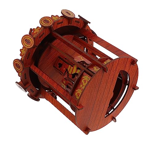 VICASKY 1 Stück Holzpuzzle Karussell Modell DIY für Pädagogisches Puzzle Kreativität und Motorischen Fähigkeiten für Spielzimmer Büro und Deko VICASKY 1 Stück Holzpuzzle Karussell Modell DIY für Pädagogisches Puzzle Kreativität und Motorischen Fähigkeiten für Spielzimmer Büro und Deko von VICASKY