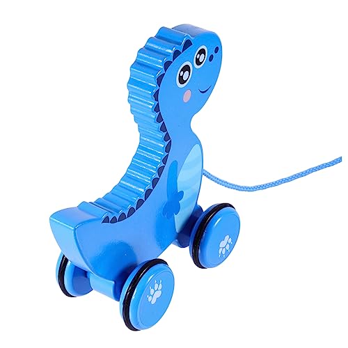 VICASKY 1 Stück Holzspielzeug Dinosaurier Nachziehtier für Sicheres und Langlebiges Ziehspielzeug Fördert die Motorischen Fähigkeiten für Zuhause Kindergarten und Krippe VICASKY 1 Stück Holzspielzeug Dinosaurier Nachziehtier für Sicheres und Langlebiges Ziehspielzeug Fördert die Motorischen Fähigkeiten für Zuhause Kindergarten und Krippe von VICASKY
