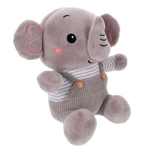 VICASKY 1 Stück -Hund-Puppe Puppen kinderpuppe plüschtiere babytragetuch plushbit babybrause Stofftierpuppe Plüschpuppe Cartoon-Plüschpuppe PP Baumwolle Grey von VICASKY
