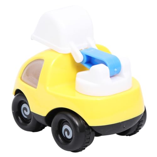 VICASKY 1 Stück Kinderspielzeug Auto Gelbes Spielzeugauto mit Rückstoßfunktion von Jahren Motorikfördernd Sicher und Langlebig für Jungen von VICASKY