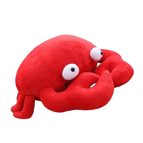 VICASKY 1 Stück Krabbenpuppe gefüllte Puppe Plüschtier Kuscheltier Krebs Wohnkultur Krabben-Wurfskissen Cartoon -Kissen PP Baumwolle rot VICASKY 1 Stück Krabbenpuppe gefüllte Puppe Plüschtier Kuscheltier Krebs Wohnkultur Krabben-Wurfskissen Cartoon -Kissen PP Baumwolle rot von VICASKY