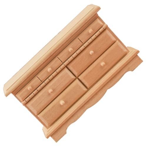 VICASKY 1 Stück Miniatur Holzschrank Möbel Modell für Puppenhaus Niedliches Miniaturmöbel für Charmante Wohnräume Perfektes Accessoire für Miniaturliebhaber von VICASKY