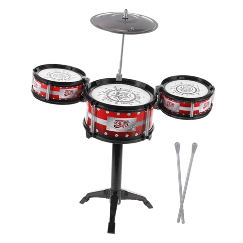 VICASKY Mini-Schlagzeug Für Kinder 3-teiliges Kinder-Schlagzeug-Set Musik-bildungs-Spielzeug-Set Mit von VICASKY