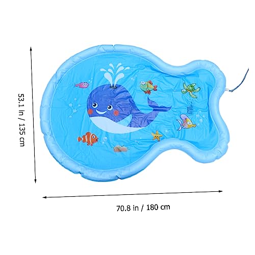 VICASKY 1 Stück Wassersprühpad Mattensprinkler Schwimmbad sprühen im Freien Unterlage matten Rasen Rasensprengermatte Blau VICASKY 1 Stück Wassersprühpad Mattensprinkler Schwimmbad sprühen im Freien Unterlage matten Rasen Rasensprengermatte Blau von VICASKY