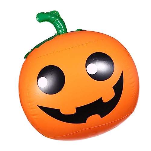 VICASKY 1 Stück aufblasbarer kürbis Süße Halloween-Schlauchboote Dekorationen gruselig halloween pumpkin halloweenkürbis Halloween-Ballon Verdicktes umweltfreundliches PVC Orange von VICASKY