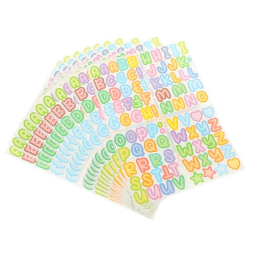 VICASKY 10 Blatt Englische Alphabet Aufkleber Wasserfeste Aufkleber Für Wasserflaschen Aufkleber Für Cartoon Aufkleber Scrapbook Aufkleber Nagelaufkleber Kinderaufkleber DIY VICASKY 10 Blatt Englische Alphabet Aufkleber Wasserfeste Aufkleber Für Wasserflaschen Aufkleber Für Cartoon Aufkleber Scrapbook Aufkleber Nagelaufkleber Kinderaufkleber DIY von VICASKY