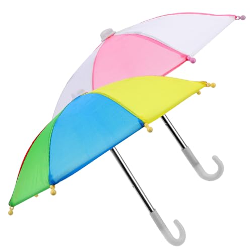 VICASKY 10 STK Regenschirm für Puppe Puppe Spielzeuge Umbrella Babyzubehör Miniaturen Regenschirm für Kinderpuppen Mini-Regenschirm einstellbar Spielzeug Regenschirm Pala von VICASKY