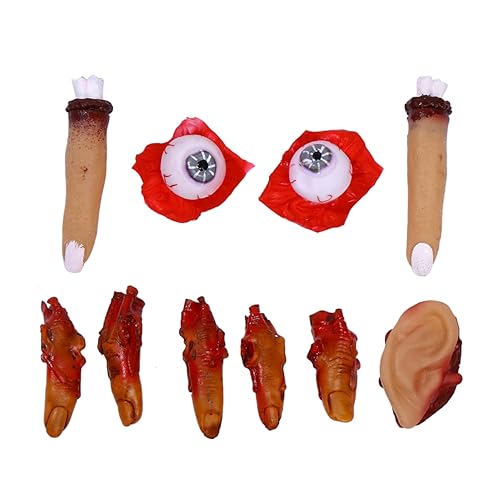 VICASKY 10 STK Requisiten für Kombination von Halloween-Orgeln Halloween Halloween Toys gebrochener Fingerstreich Horror Halloween-Requisiten gruselige Dekorationen von VICASKY