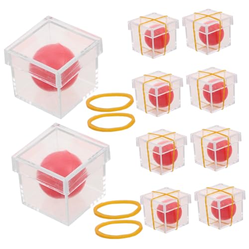 VICASKY 10 Sätze Teiliges Trickball mit Transparentem Durchdringungs Box Zauberrequisit Leichtes Tragbares Performance Gimmick für Anfänger und Profis für Party und Close Up VICASKY 10 Sätze Teiliges Trickball mit Transparentem Durchdringungs Box Zauberrequisit Leichtes Tragbares Performance Gimmick für Anfänger und Profis für Party und Close Up von VICASKY