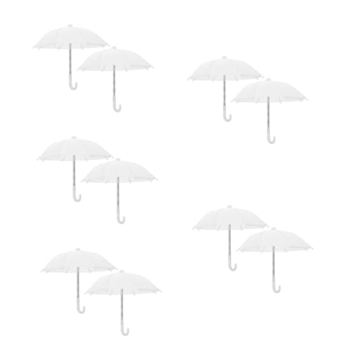VICASKY 10 Stck. Miniatur Puppenregenschirm Teilig Weiß Stilvolles Mini Regenschirm Zubehör für Puppenhaus Detailreiche Realistische Mini Haus Accessoires für Miniatur Dekoration und VICASKY 10 Stck. Miniatur Puppenregenschirm Teilig Weiß Stilvolles Mini Regenschirm Zubehör für Puppenhaus Detailreiche Realistische Mini Haus Accessoires für Miniatur Dekoration und von VICASKY
