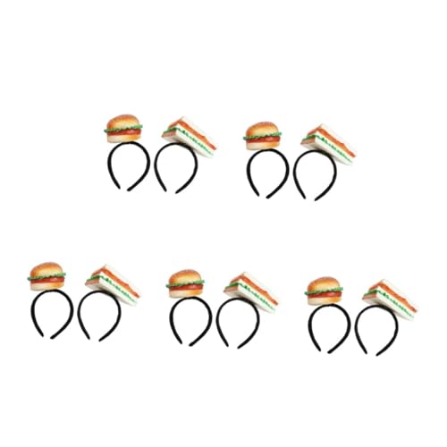 VICASKY 10 Stck. Teiliges Hamburger und Sandwich Stirnband Lustiges Food Kostümzubehör für Erwachsene und Vielseitiges Party Accessoire für Geburtstage und Themenfeiern VICASKY 10 Stck. Teiliges Hamburger und Sandwich Stirnband Lustiges Food Kostümzubehör für Erwachsene und Vielseitiges Party Accessoire für Geburtstage und Themenfeiern von VICASKY