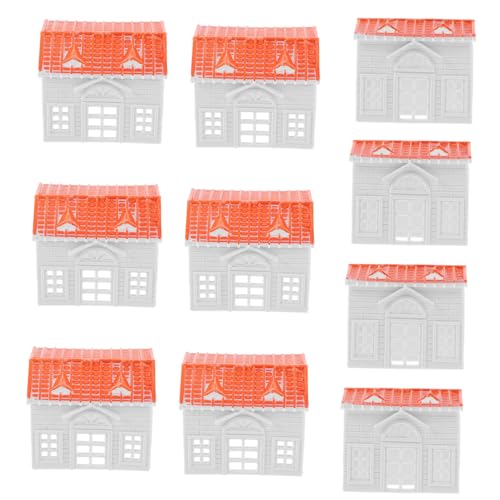 VICASKY 10 Stück 3D Villa Model dekorative Modelle Sandtischspielzeug kleines Villenmodell kleines Hausmodell Simulationsgebäudemodell Bausatz für den Hausbau Abs Weiß VICASKY 10 Stück 3D Villa Model dekorative Modelle Sandtischspielzeug kleines Villenmodell kleines Hausmodell Simulationsgebäudemodell Bausatz für den Hausbau Abs Weiß von VICASKY