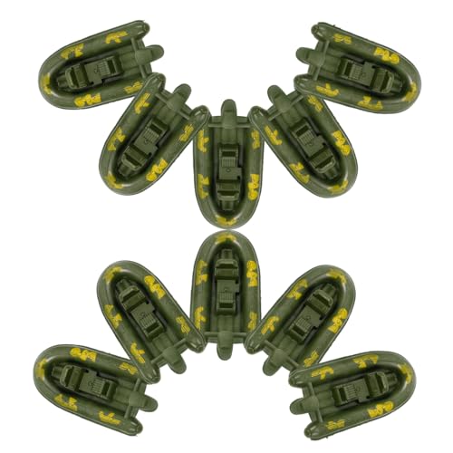 VICASKY 10 Stück Bootsspielzeug Lustiges Bootshandwerk Bootsverzierung Kleine Bootsmodelle Kinderspiele Desktop-bootsmodelle Pp Grün von VICASKY