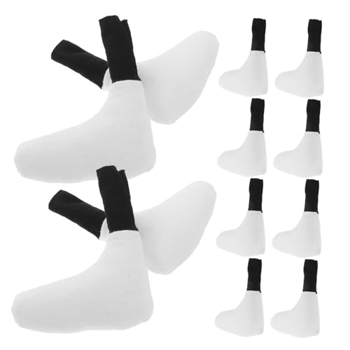 VICASKY 10 Stück DIY-puppenfußteile, Aus Baumwolle Gefüllte Gelenkfüße Für Handgefertigte Puppenherstellung Und Bastelprojekte, Flexibles Und Einzigartiges Beinzubehör Für Heimwerker von VICASKY