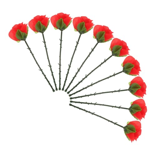 VICASKY Faltbare Rose für Zaubertricks 10 Stück Bühnenrequisiten für Partys und Auftritte Magische Seidenblumen für Erwachsene Erscheinende Rose für Close Up Illusionen VICASKY Faltbare Rose für Zaubertricks 10 Stück Bühnenrequisiten für Partys und Auftritte Magische Seidenblumen für Erwachsene Erscheinende Rose für Close Up Illusionen von VICASKY