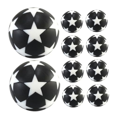 VICASKY 10 Stück Fußball Zubehör für Tischfußballspiele Miniatur Fußbälle für Indoor Spiele von VICASKY