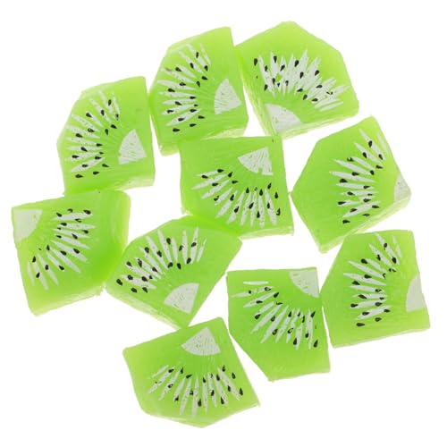 VICASKY 10 Stück Künstliche Fruchtblöcke Set Teiliges Realistisches Kiwi und Drachenfrucht Dekorationsset für DIY Projekte Tischdekoration und Kreative Lebensechte Deko für Partys von VICASKY