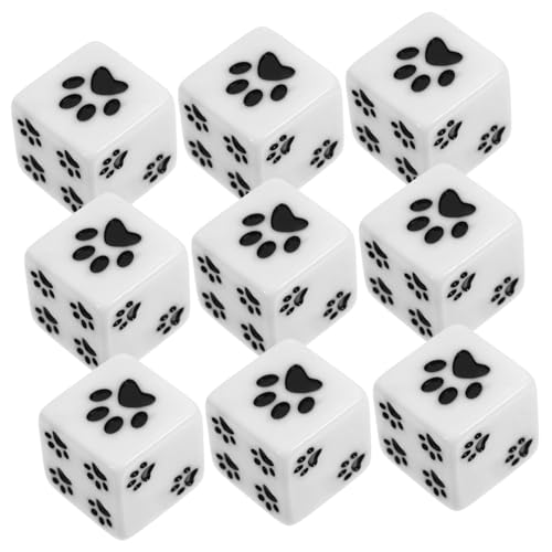 VICASKY 10 Stück Pfotenwürfel tragen Spiel Würfel Größe Würfel für Spiel winzig Spielrequisiten Party Würfelspielspielzeug Unterhaltungswürfel farbige Würfel Brettspiel-Tool Harz Weiß VICASKY 10 Stück Pfotenwürfel tragen Spiel Würfel Größe Würfel für Spiel winzig Spielrequisiten Party Würfelspielspielzeug Unterhaltungswürfel farbige Würfel Brettspiel-Tool Harz Weiß von VICASKY