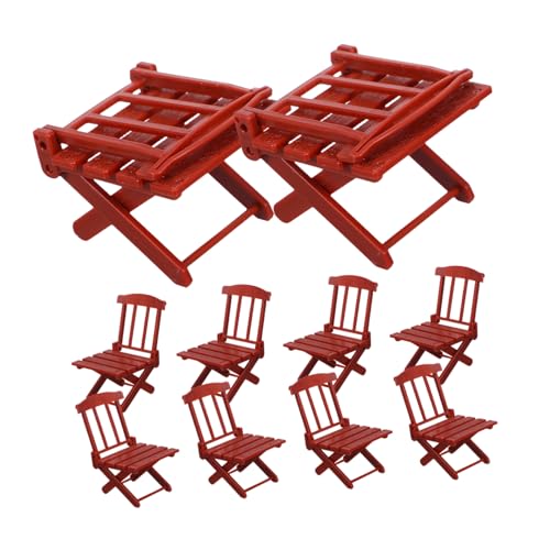 VICASKY 10 Stück Puppenhaus Möbel Miniatur Strandstuhl Sessel Leicht Tragbar für Fairy Garden DIY Patio Dekoration VICASKY 10 Stück Puppenhaus Möbel Miniatur Strandstuhl Sessel Leicht Tragbar für Fairy Garden DIY Patio Dekoration von VICASKY
