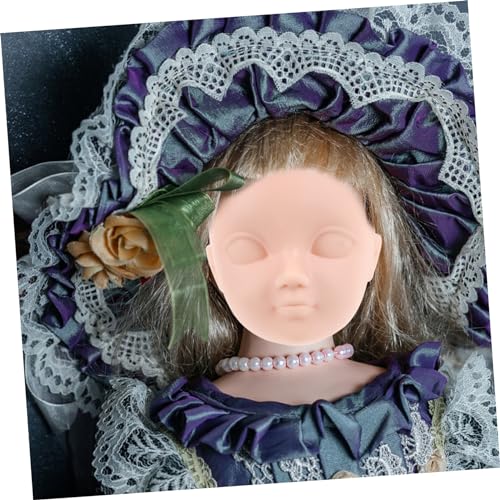 VICASKY 10 Stück Puppenköpfe aus Kunststoff zum Schminken und Basteln DIY Doll Heads für Kreatives Puppenhandwerk Puppenfrisierkopf für Puppenbastelbedarf und Stylingkopf von VICASKY
