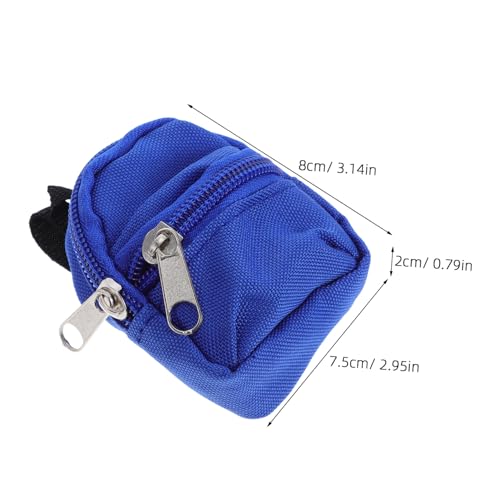VICASKY 10 Stück Puppenrucksack Mini -Puppen -Rucksack winziger Rucksack Rollenspielzubehör Miniatur-Schulbedarf für Puppen täuschen Spielzubehör vor Stoff von VICASKY