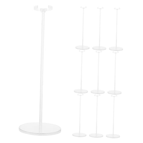 VICASKY Eleganter Präsentationsrahmen Für Actionfiguren 10-teiliger Puppenhalterständer Mit Mini-präsentationsständerbasis Stabiles Puppenstützgestell Für Sammler von VICASKY