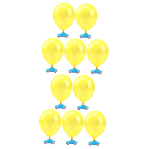 VICASKY 10 Stück Rückstoß Auto Spielzeug Pädagogisches Spielzeug Ballon Fahrzeug Vorschul Wissenschafts Spielzeug DIY Herstellung Auto Spielzeug Ballon Auto Fahrzeug Ballon Power von VICASKY