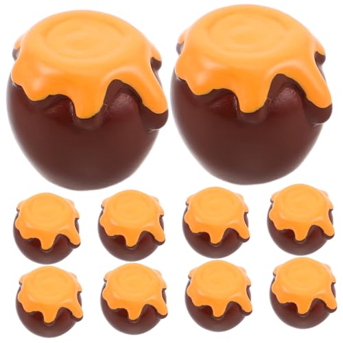 VICASKY 10 Stück Simuliertes Honigglas Puppenhaus-lebensmitteldose Dollhouse Mini Jar Dekorationszubehör Für Puppenhäuser Honigtopf Mini-lebensmitteldose Kleines Honigglas Harz VICASKY 10 Stück Simuliertes Honigglas Puppenhaus-lebensmitteldose Dollhouse Mini Jar Dekorationszubehör Für Puppenhäuser Honigtopf Mini-lebensmitteldose Kleines Honigglas Harz von VICASKY