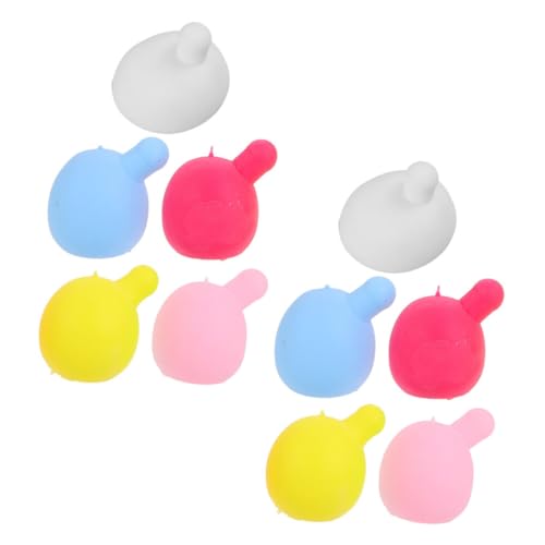 VICASKY 10 Stück Teiliges DIY Silikon Bubble Insert Kleine Wiederverwendbare Squeeze Bälle in Farben Langlebige Bubble Core Kugeln für Kreative Seifenblasen Puppen Vielseitige von VICASKY