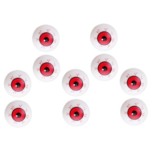 VICASKY 10 Stück Teiliges Halloween Gruselige Blutige Augen Kugeln Horror Deko Party Accessoires Für Trick Treat Taschen Und Raumdeko Für Drinnen Und Draußen VICASKY 10 Stück Teiliges Halloween Gruselige Blutige Augen Kugeln Horror Deko Party Accessoires Für Trick Treat Taschen Und Raumdeko Für Drinnen Und Draußen von VICASKY